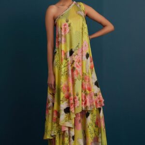 Yellow Blossom Printed Suit Set